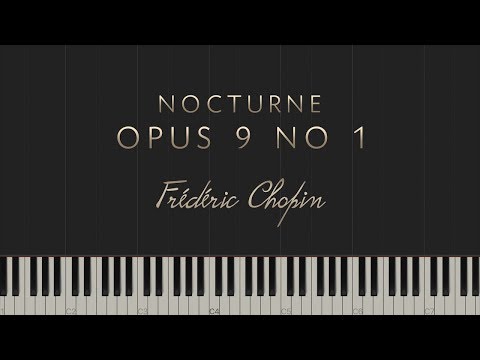 Frédéric Chopin - Nocturne Op. 9 No. 1 \\ Synthesia Piano Tutorial