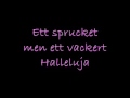 Molly Sandén - Halleluja LYRICS 