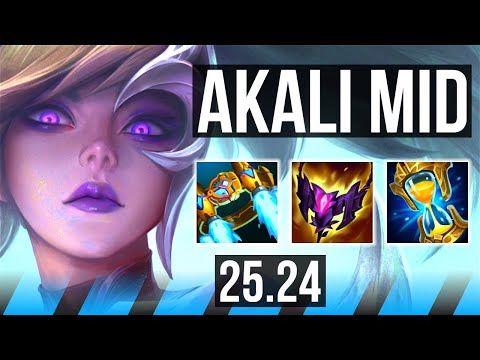 AKALI vs YASUO (MID) | Perfect KDA: 18/0/2 | KR Diamond | 25.24