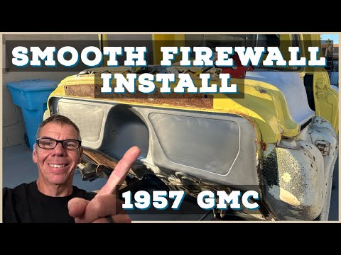 Smooth firewall install on the 1957 GMC / DIY firewall install / LS Fabrication