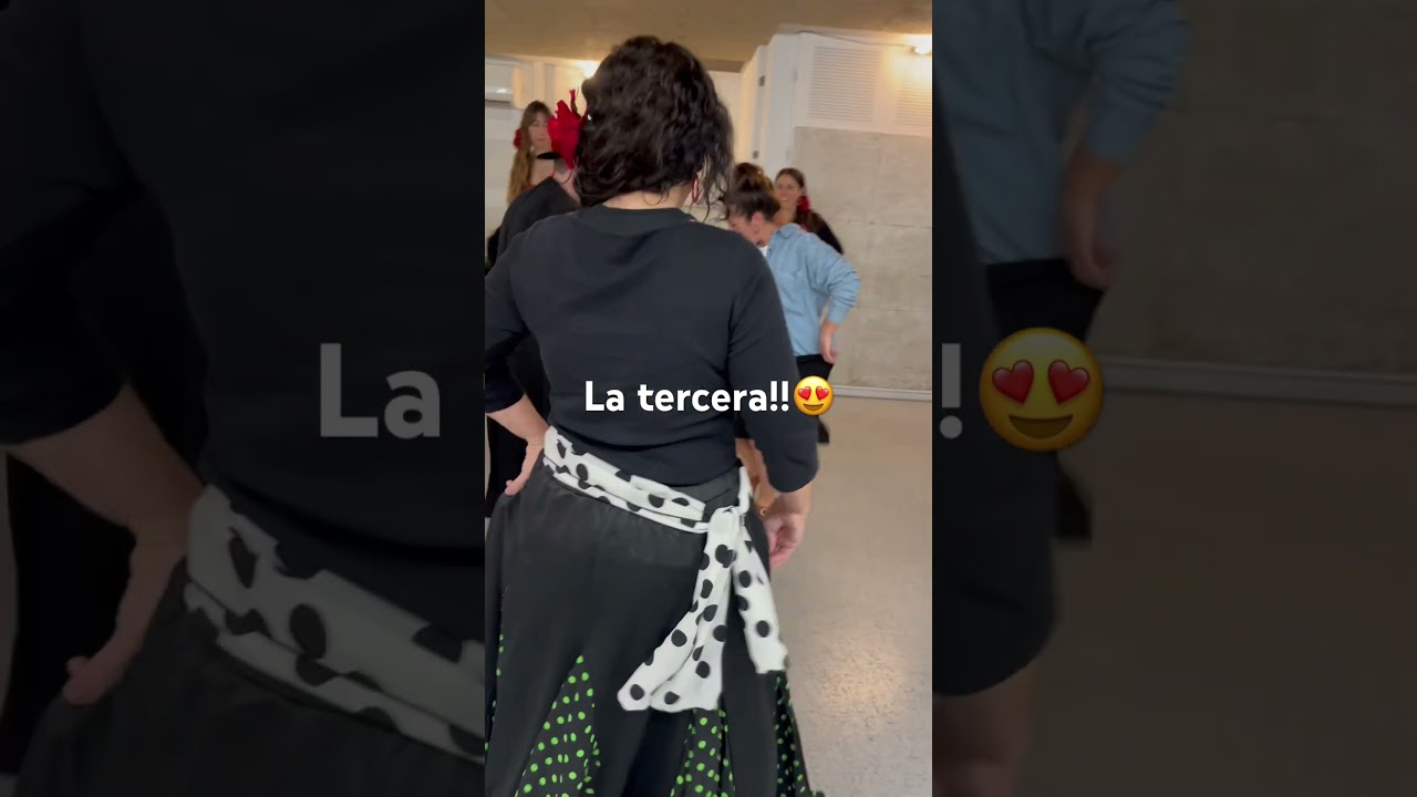 Grupo de amigos reservan una clase de sevillanas en Sevilla