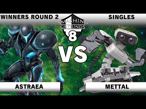 Smashing Grounds 8 - Astraea (Dark Samus) Vs. Mettal (ROB) - Winners Round 2 - SSBU