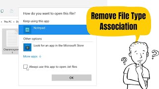 Remove File Type Associations to Default / None (Windows 10/11)