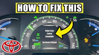 Toyota : How to Fix Radar Cruise Control Not Available