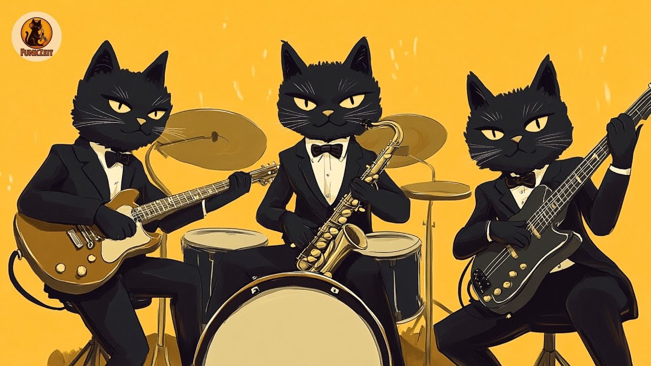 black cats' relaxing jazz music 🌿 genieße jeden atemzug mit lofi jazz chill 😌