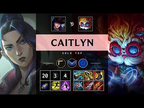 Caitlyn Top vs Heimerdinger - EUW Diamond Patch 25.21