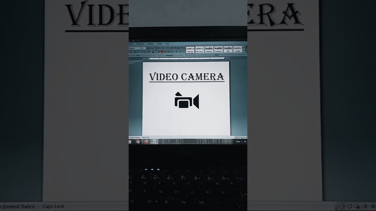 Video Camera📹 symbol kaise banaye Ms Word 2007#cod#news#newshorts#shorts#hacker#hack#computer#symbol