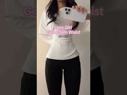 Get a Slim Waist for lazy girl #pilates #fitness #workout