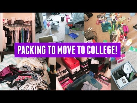 PACKING TO MOVE TO COLLEGE! (UCLA) Video
