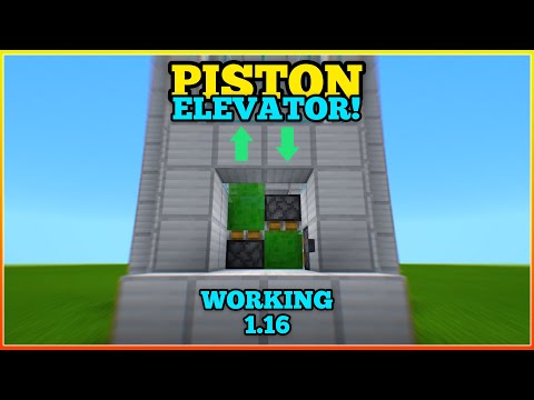 SubSyde - How To Make A PISTON ELEVATOR In Minecraft Bedrock 1.16.210 (EASY!)