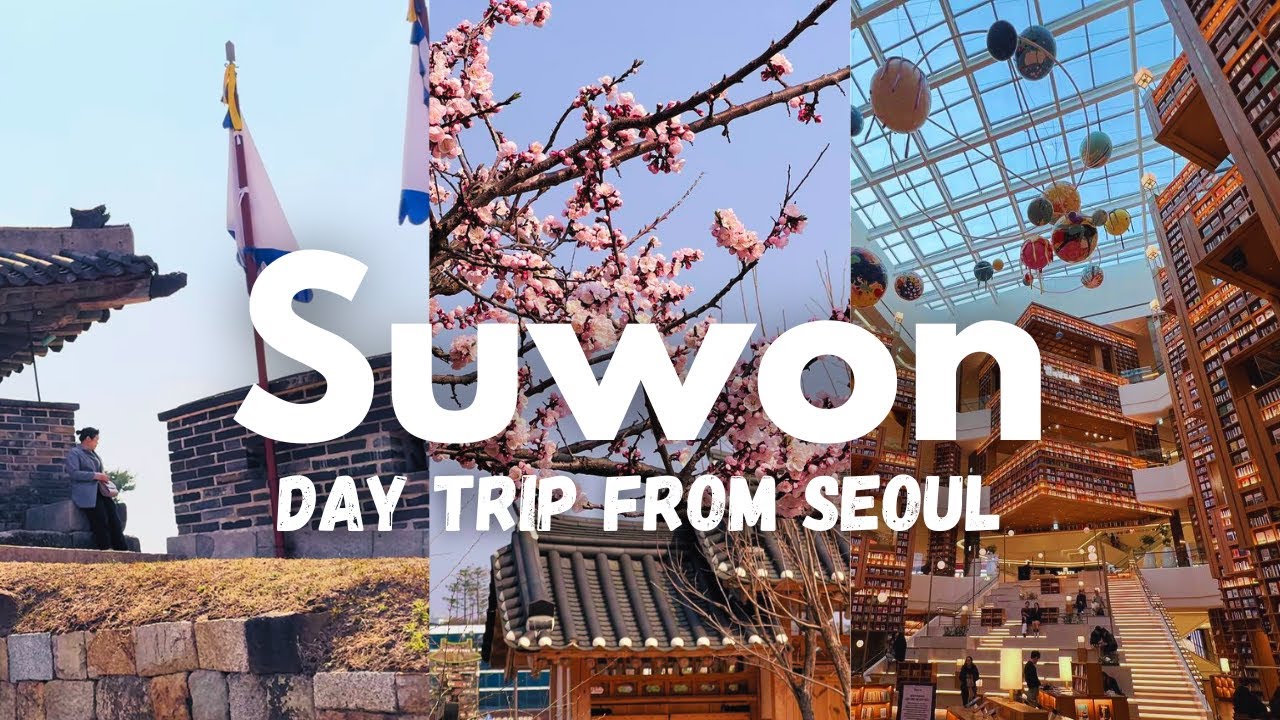 🌸 Suwon day trip in spring 🌸 - hwaseong fortress, starfield suwon, hanok cafe, haenggung palace