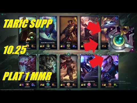 Taric Support 10.25 Live Commentary Vs Double Mage Bottom [HD 1080p 60FPS) Season 11 LoL