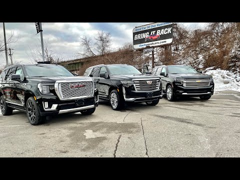 Escalade Platinum Vs. Ultimate Denali Vs. Tahoe High Country. A walk through on which model is for u