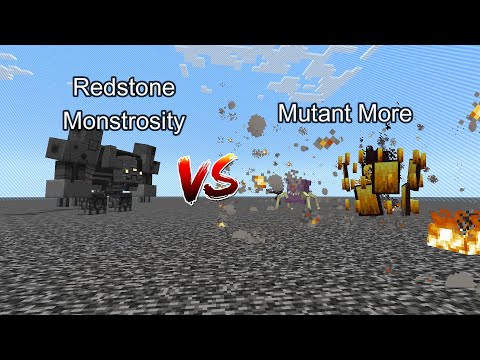 Redstone Monstrosity vs Mutant More  Minecraft  Mob Battle