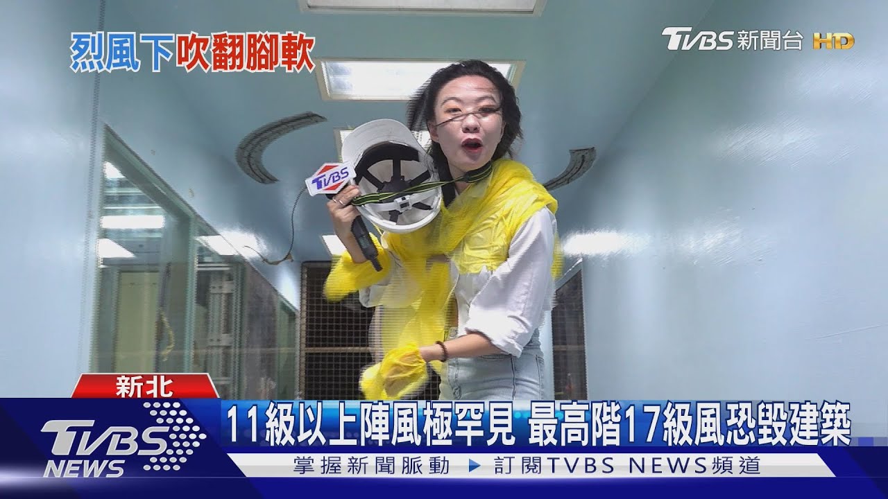 樺加沙威力曝光！5級風傘開花　9級風吹倒路人　10級可拔樹
