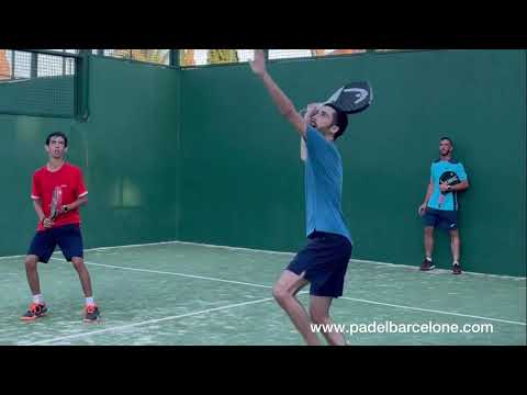 Elio en stage de padel à Barcelone
