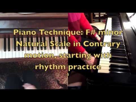 Piano Technique: F# minor Scale in Contrary Motion