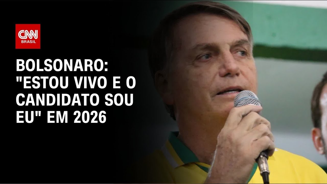 Bolsonaro: "Estou vivo e o candidato sou eu" em 2026 | LIVE CNN