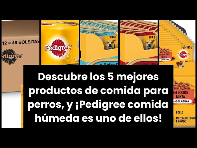 Vídeo relacionado con Pedigree Comida húmeda para perros sabores mixtos en salsa, paquete múltiple (4 paquete x 12 bolsas x 100 g)