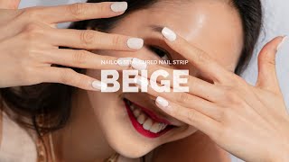 Beige | Nailog Semi-Cured Nail Strip
