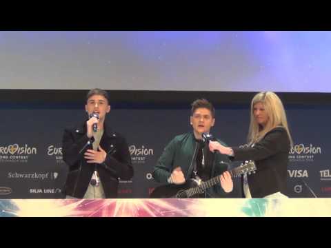 ESCKAZ in Stockholm: Press conference from Joe and Jake (United Kingdom)