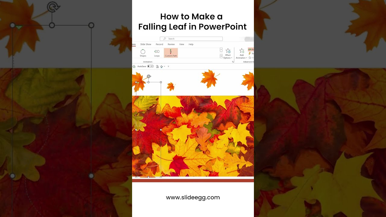 How to make a falling leaf in PowerPoint