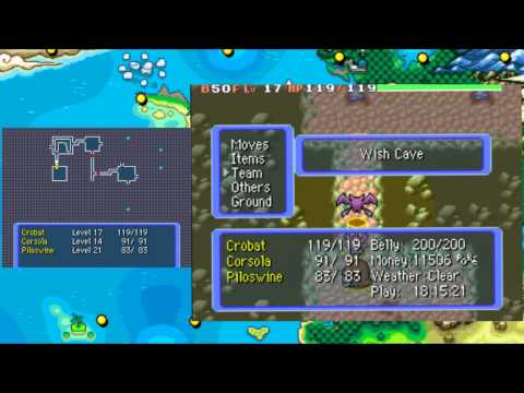 Pokemon mystery dungeon blue rescue team wish cave full run