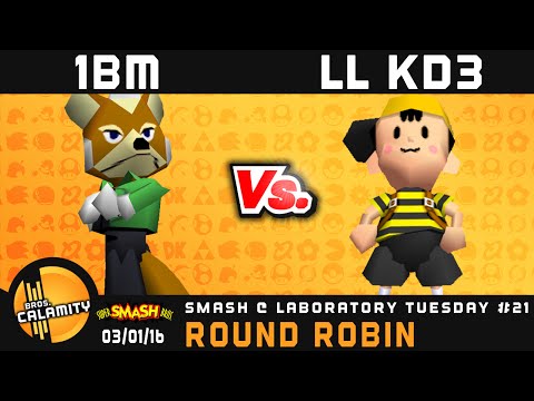 S@LT #21 | 1BM (Fox, Falcon) vs LL KD3 (Falcon, Ness)- Round Robin - SSB64