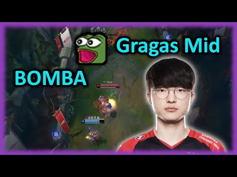 T1 Faker Gragas solokills KDF BullDog | T1 vs KDF | LCK Spring