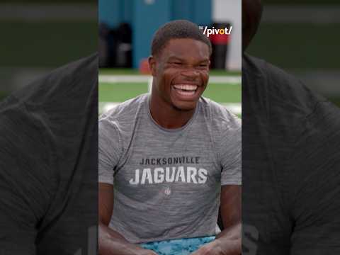 Channing Crowder had Travis Hunter laughing telling him about what he needs to work on!