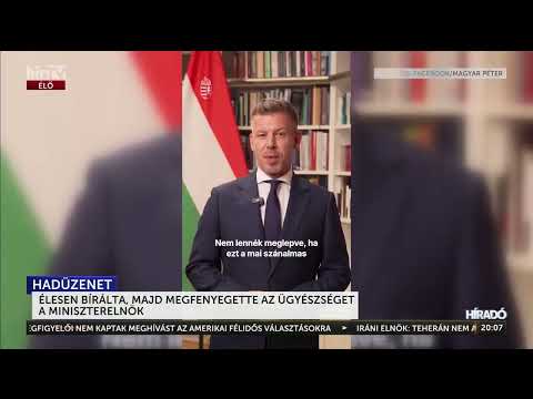 Élesen bírálta, majd megfenyegette az ügyészséget a miniszterelnök - HírTV