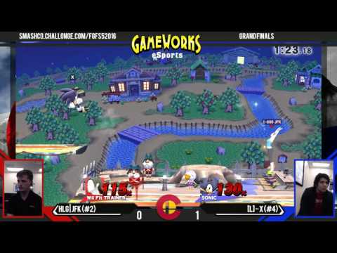FGF - HLG|JFK (Yoshi, Wii Fit Trainer) Vs. X (Sonic) - Grand Finals