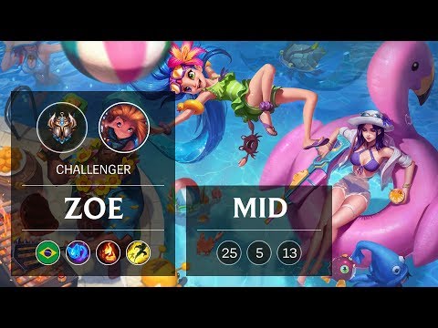 Zoe Mid vs Galio - BR Challenger Patch 8.24