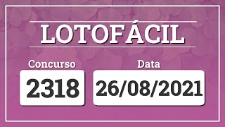 Capa de LOTOFÁCIL 2318