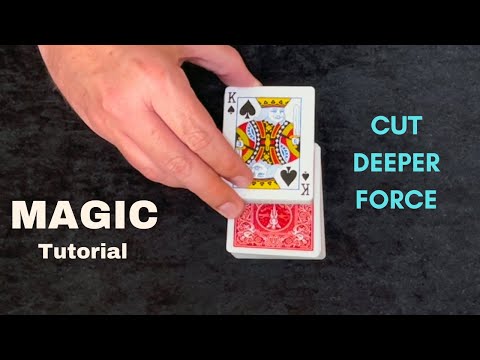 Self Working Card Force - Cut Deeper Force - Easy Magic Card Trick Tutorial