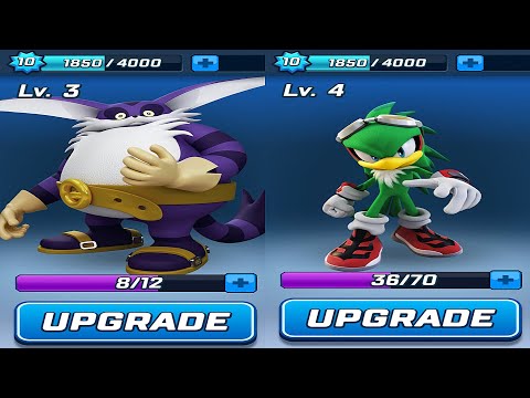 Sonic Forces - Sonic Big Level 3 vs Sonic Jet Level 4 | All Characters Unlocked