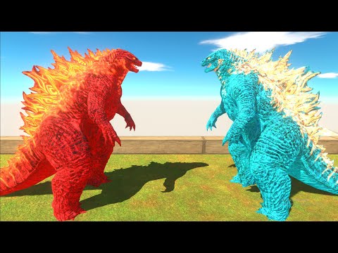 Fire Godzilla 2021 VS Ice Godzilla 2021 Death Run - ARBS