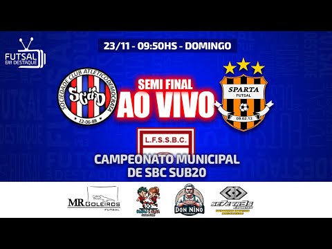 Democrata x Sparta - Semi Final | Municipal de Futsal SBC 2025 sub 20 - AO VIVO