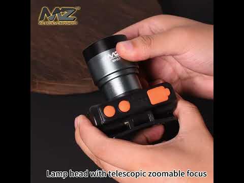 MZ M957 (Rechargeable LED Headlamp) 100W Zoomable Lense 6 Hours