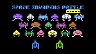 ATARI XL / XE =+ SPACE INVADERS BATTLE += FULL GAME