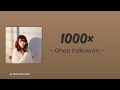 1000X - Ghea Indrawari || Lirik Video