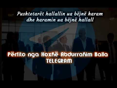 19. Pushtetarët hallallin ua bëjnë haram dhe haramin ua bëjnë hallall - AbduRrahim Balla.