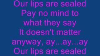 Our Lips Are Sealed (Karaoke/instrumental)
