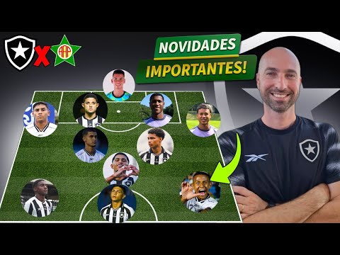 VEJA A ESCALAÇÃO DO BOTAFOGO PRO JOGO CONTRA A PORTUGUESA! PRE JOGO BOTAFOGO X PORTUGUESA