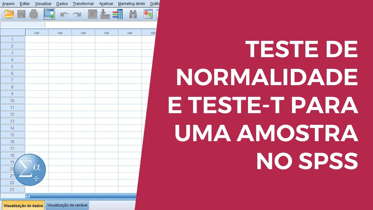 Teste de normalidade e teste-t para uma amostra no SPSS (Aula 2)