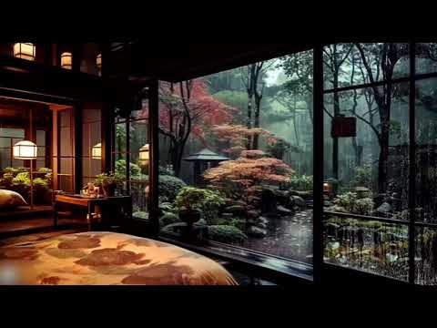 Relax ! Open the Window and Lie Down in Bed | Let the sound of Rain wash your stress away | ASMR