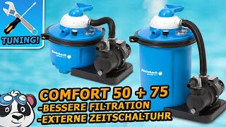 Steinbach Sandfilteranlage Comfort 50 +75 Tuning: Bessere Filtration und externe Zeitschaltuhr