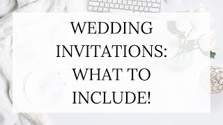 What Goes in Wedding Invitations?