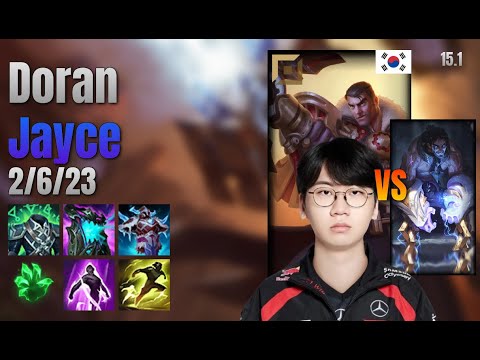 Doran Top Jayce vs Sylas lol KR solo rank Full Game 15.1 | 도란 제이스 vs 사일러스