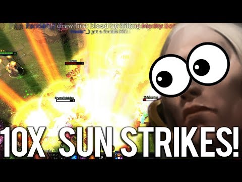 Dota 2 - 7.07 Patch - Invoker New Talent Catalysm! 10x SUNSTRIKES WTF